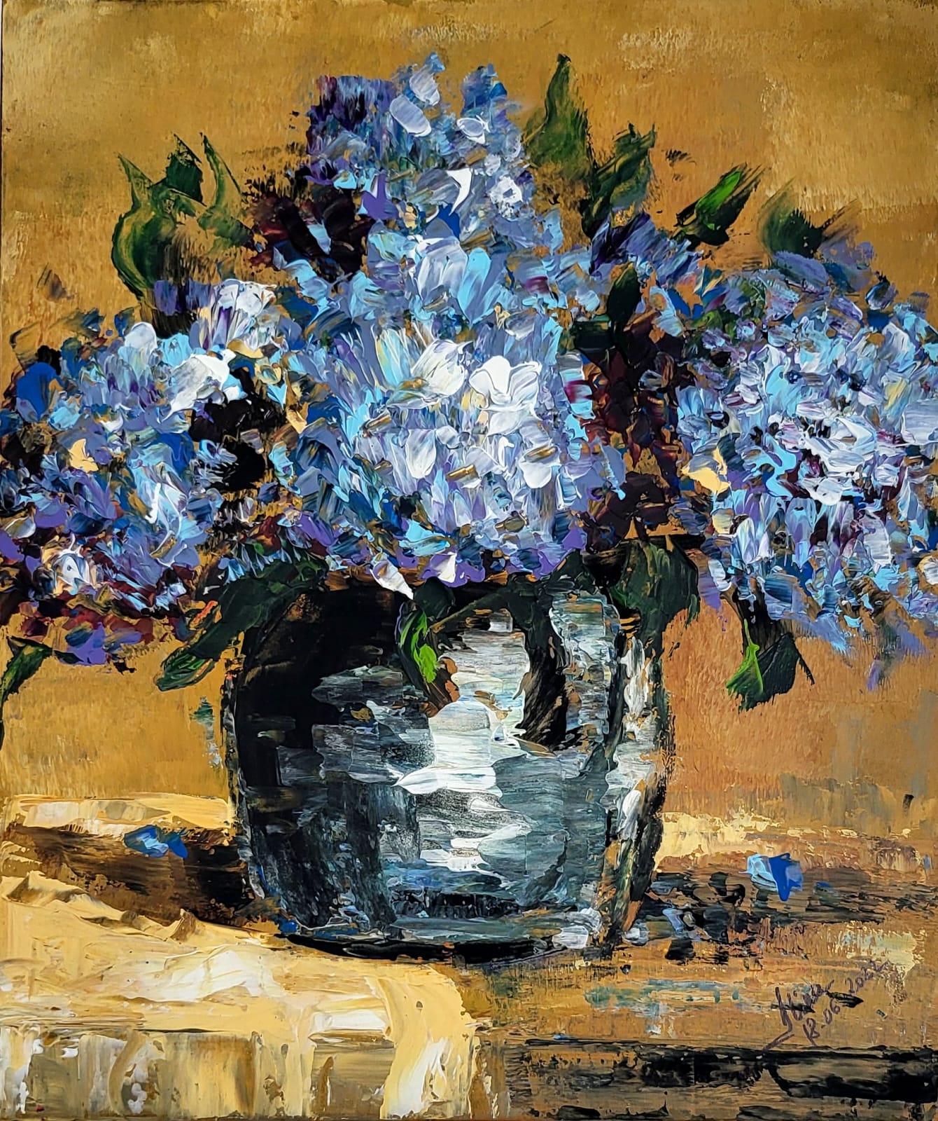 ArteDiAlina.com painting: Behind the Garden